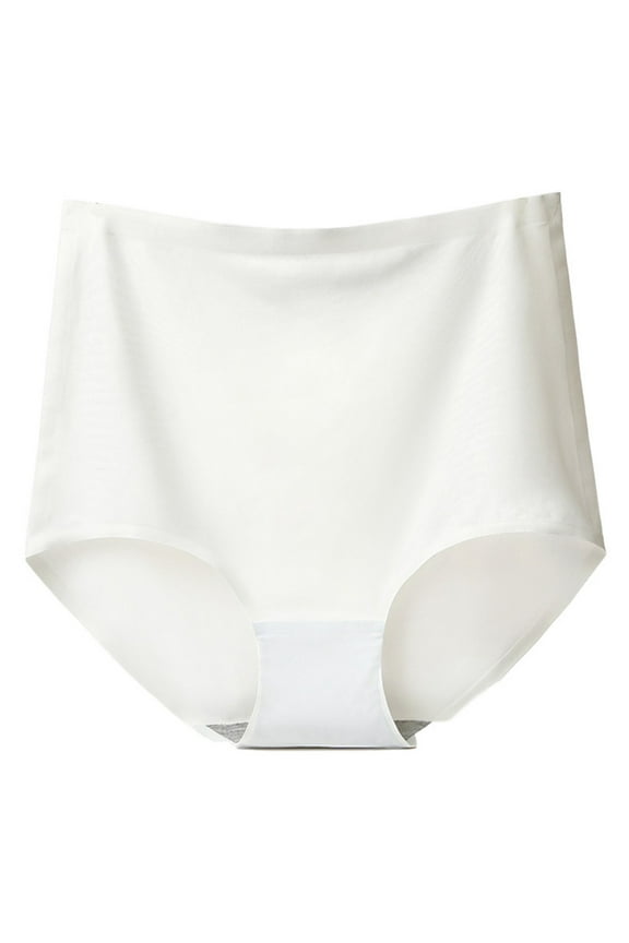 Womens Seamless Underwear Tummy Control Briefs High Waisted Panties Breathable Plus Size Panty Full Coverage Underpants