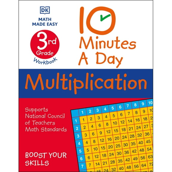DK 10-Minutes a Day 10 Minutes a Day Multiplication, 3rd Grade, (Paperback)