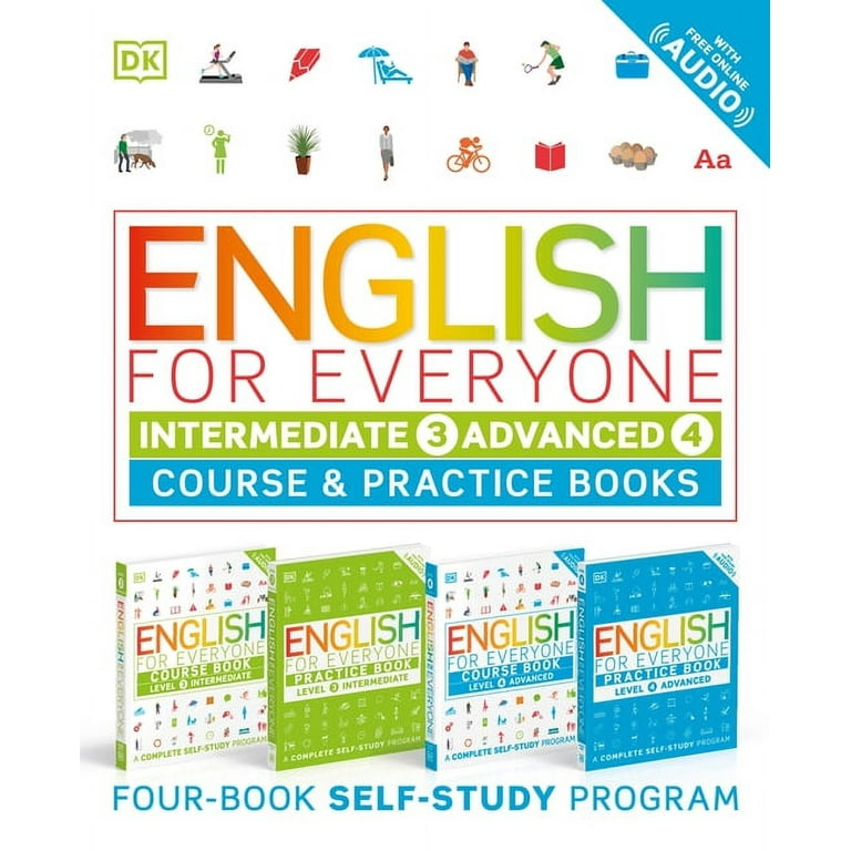English for Everyone ①②③④とGrammar 2セット DK English for Everyone: Intermediate to Advanced Box Set