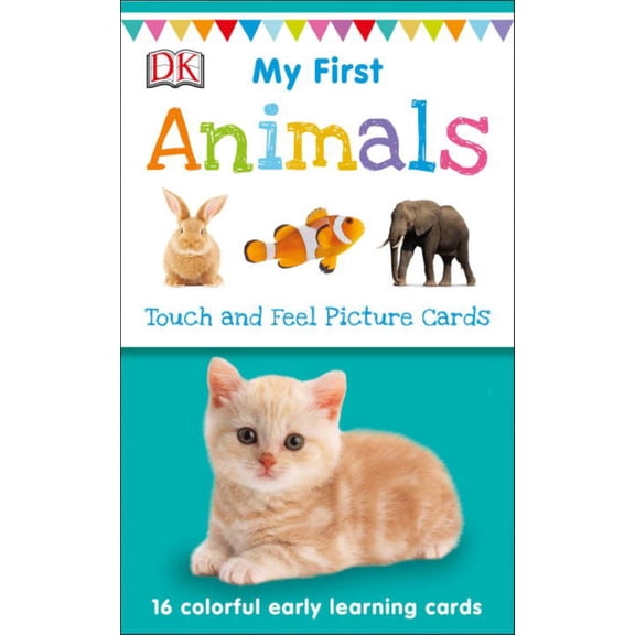 DK Bicycles My First Board Books Animals Toddlers Language Development Cards, 16 Count Pack