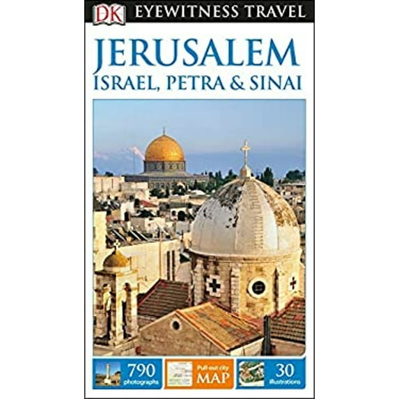 Pre-Owned DK Eyewitness Travel Guide Jerusalem, Israel, Petra and Sinai (Paperback) 146544131X 9781465441317