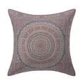 thumbnail image 1 of DK Homewares Indian Throw Pillow Cover 16 Inch Brocade Jacquard Weave Ethnic Square Mandala Cushion Cover (Size - 40x40 cm ; Color: Grey ) - 1 Pcs (Cover Only), 1 of 1
