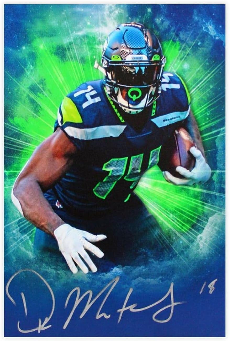 DK Metcalf Sports Star Poster 6 Canvas Poster Wall Art Decor Print