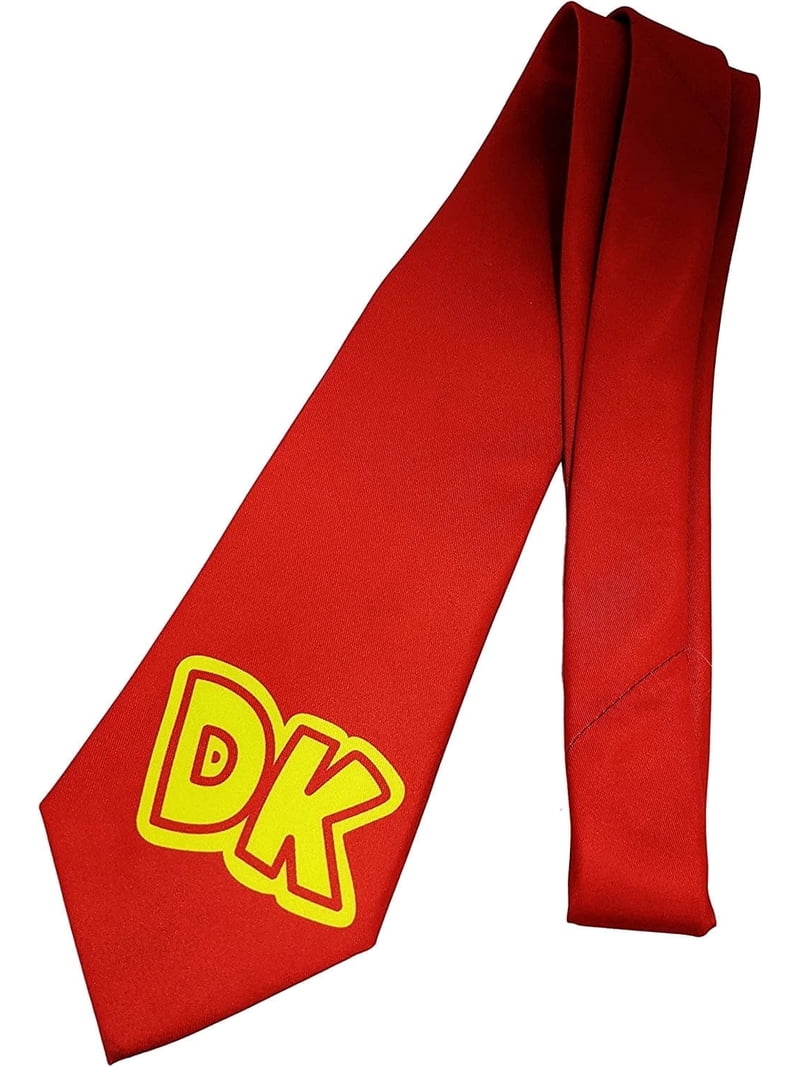 Men's Red Donkey Motif Neck Tie - 56" Handmade In UK, 3.5" Width