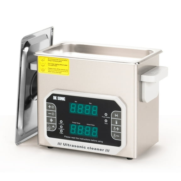 DK SONIC Ultrasonic Cleaner,Sonic Cleaner,Touch Control Lab Ultrasonic Cleaner for Cleaning Dental Tool,Bicycle,Gun,Carburetor Parts,Jewelry,Eyeglasses,Denture,Watchband,Coins etc.