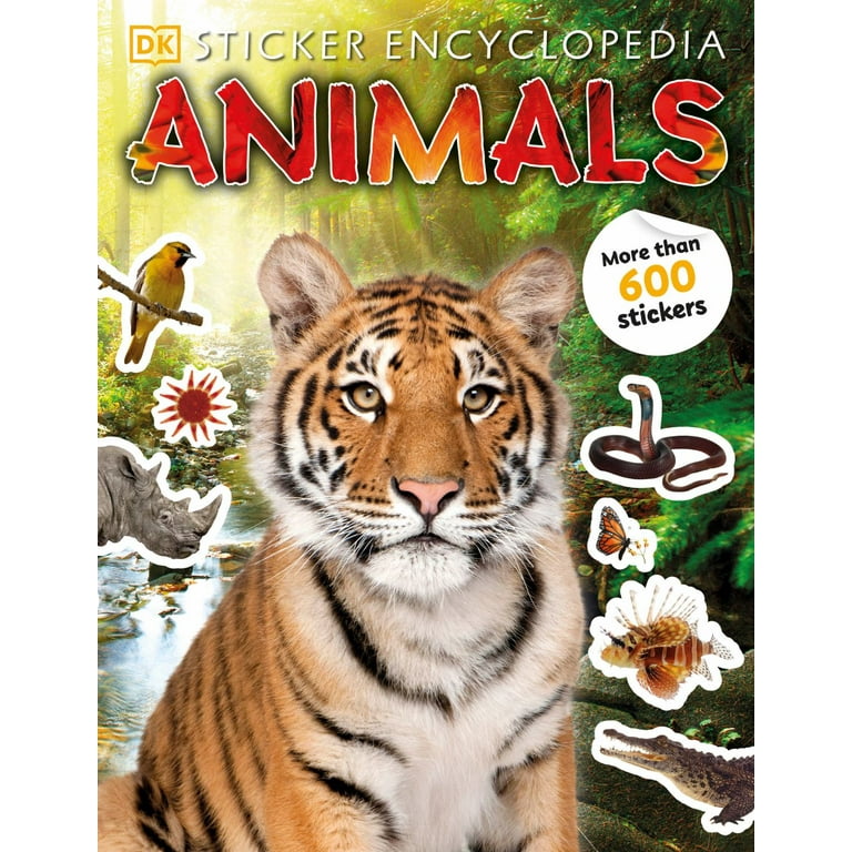 DK Kids Sticker Encyclopedia Animals Paperback, Over 600 Animal