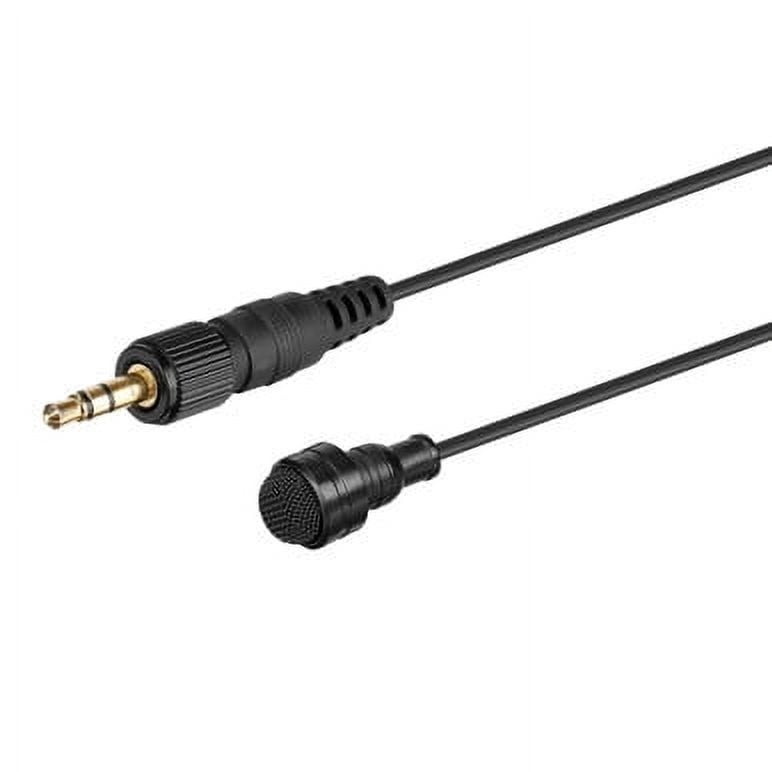 DK5A Pro Water-Resistant Omni Lavalier w/ Locking 3.5mm TRS for Saramonic, Sennheiser, Rode  More