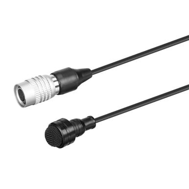 DK5C Professional Water-Resistant Omni Lavalier Mic w/ 4-Pin Hirose for Audio-Technica Transmitters