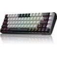 thumbnail image 1 of DK68 60%  Mechanical Gaming Keyboard, 3 Modes /2.4G/USB-C with Clicky Blue , RGB Backlit, Anti-Ghosting, 68-Key Compact mini Keyboard for Windows/macOS/Linux- Black/Grey, 1 of 6