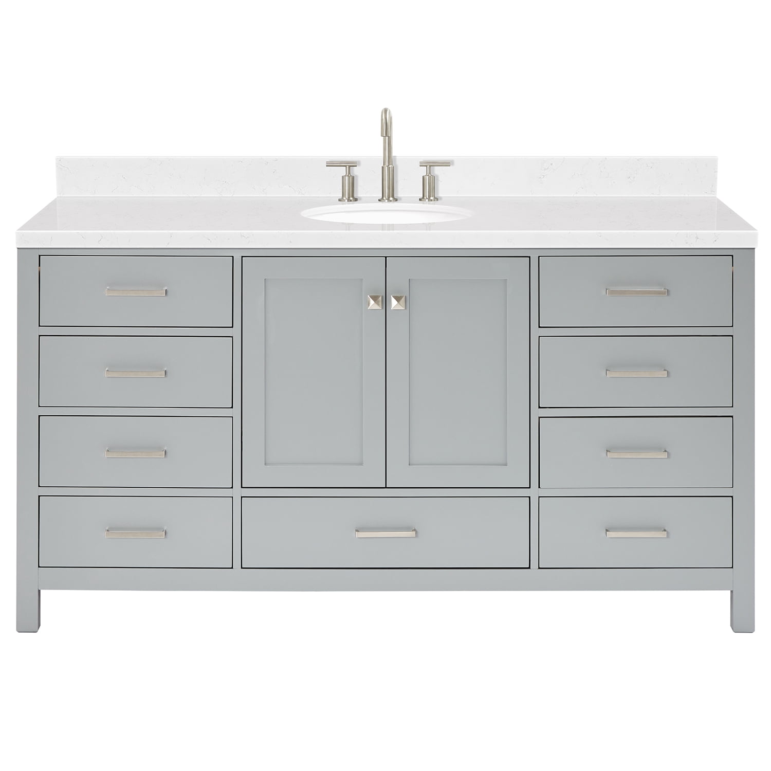 Gray Bathroom Vanity With Sinknull