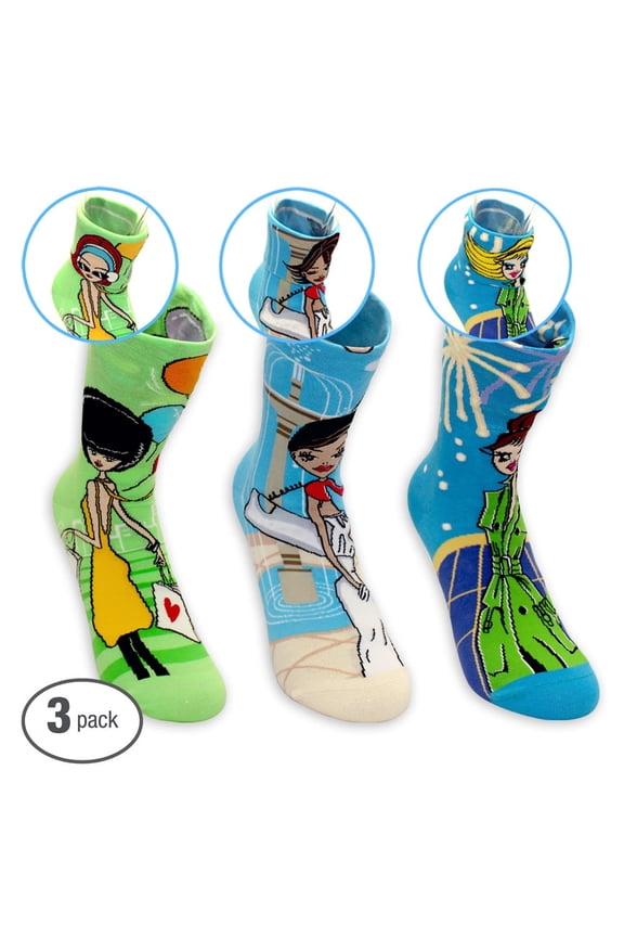 -City Fashion Lady Changeable Socks (3 Pairs)