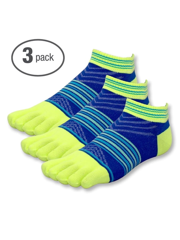 -Unisex COOLMAX Colorful Sporting Ankle Socks (3 Pairs)