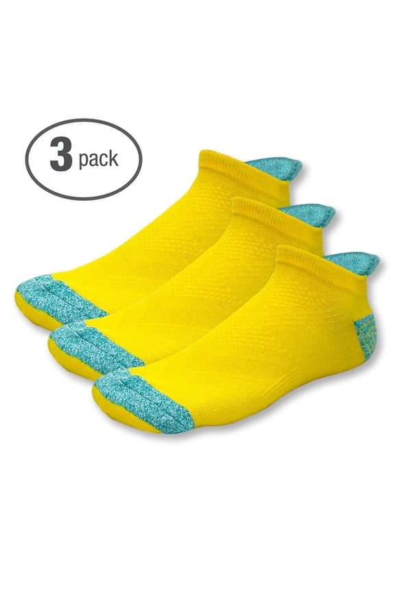 Unisex COOLMAX Dual-Color Ankle Socks (3 Pairs)