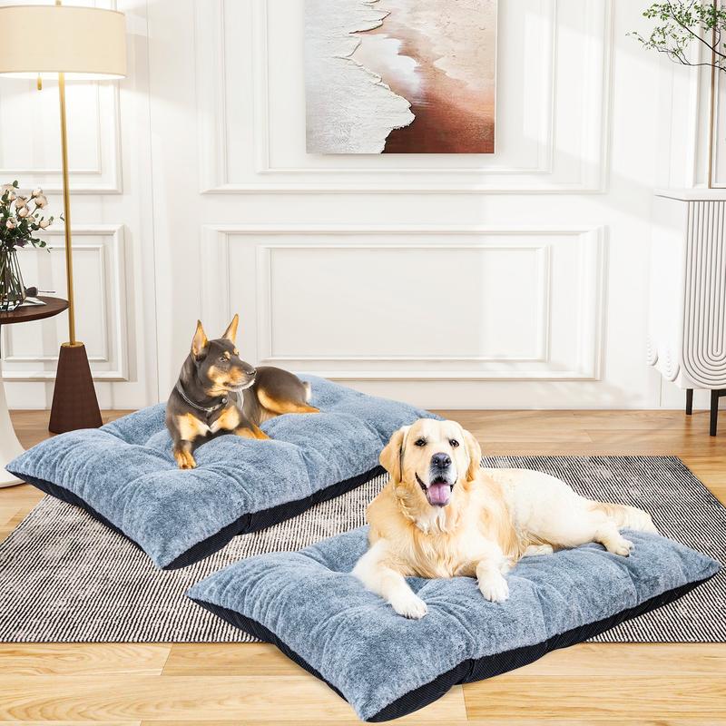 DKLGG Deluxe Dog Ded for Large and Medium Dog, 36.4 Inch Soft Faux Fur ... - Large Pet Crate With Faux Fur Sides