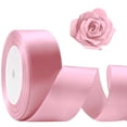 thumbnail image 1 of DKLYHW 25 Yards Satin Ribbon, 1 1/2inch Wide Thick Fabric Ribbon for Craft, Flower Bouquets, Gift Wrapping, Wedding, Bow Making and Valentines Decoration, 1 of 7