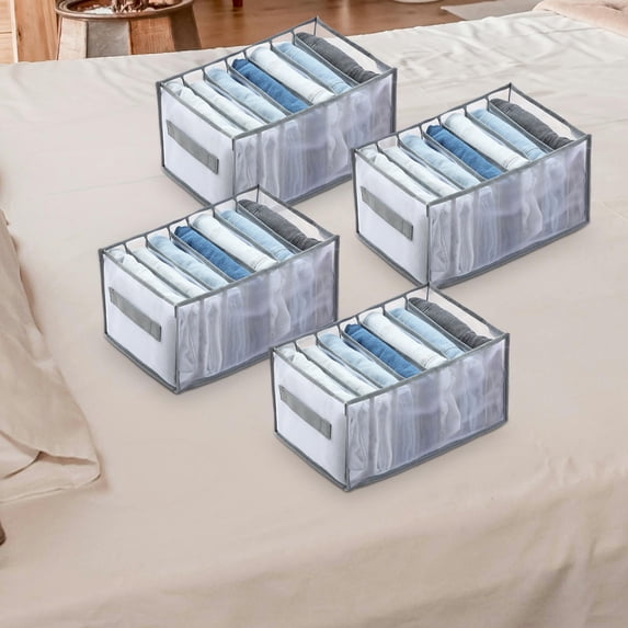 DKLYHW Wardrobe Clothes Organizer, Closet Organizers and Storage, Drawer Organizer for Clothes, Jeans, Trousers, T-shirts, Skirts