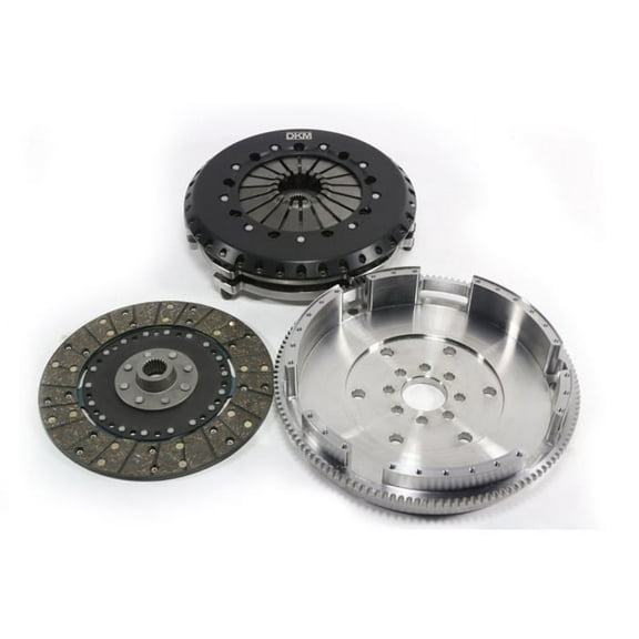 DKM MS Twin Disc Clutch Kit w/ Steel Flywheel for BMW E46 M3