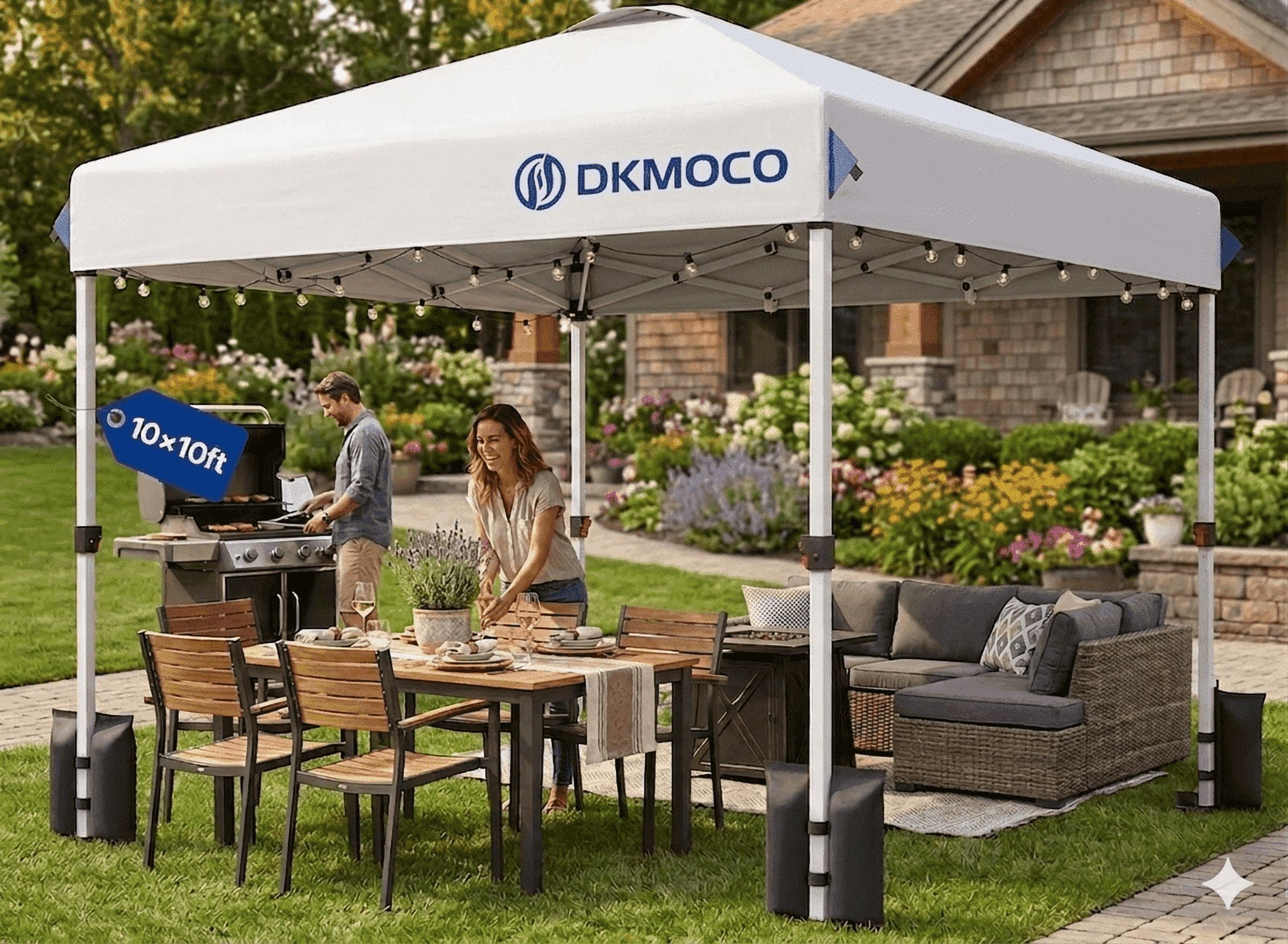 Z Shade Venture 12x10 Foot Outside Patio Pop Up Canopy Tent for