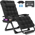 thumbnail image 1 of DKMOCO Oversized XL Zero Gravity Chair, 29" Extra Wide Recline Chair w/Upgraded Lock and Wider Cup Holder, Camping Lawn Chair for Patio Outdoor Office,Black, 1 of 6