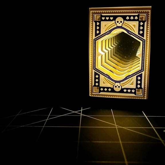 DKNG "The Wishing Well" hand cut infinity mirror playing cardsby 3Decks Designs