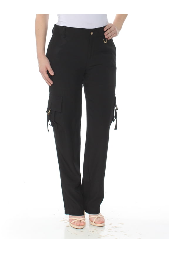 $109 Womens New 1012 Black Casual Pants 4 B+B