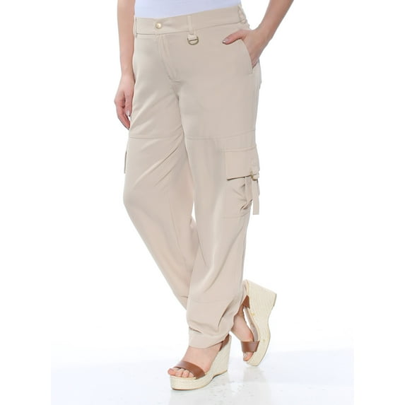 DKNY $109 Womens New 1073 Beige Cargo Pants 14 B+B
