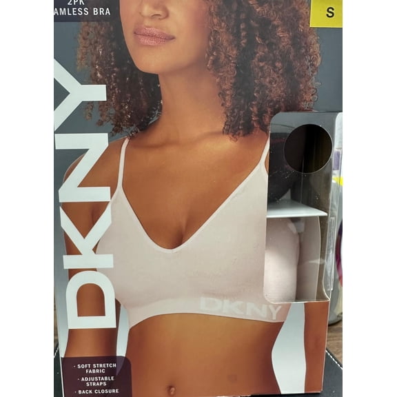 DKNY Women Seamless Bra 2-Pack BLACK / SAND (1571930)