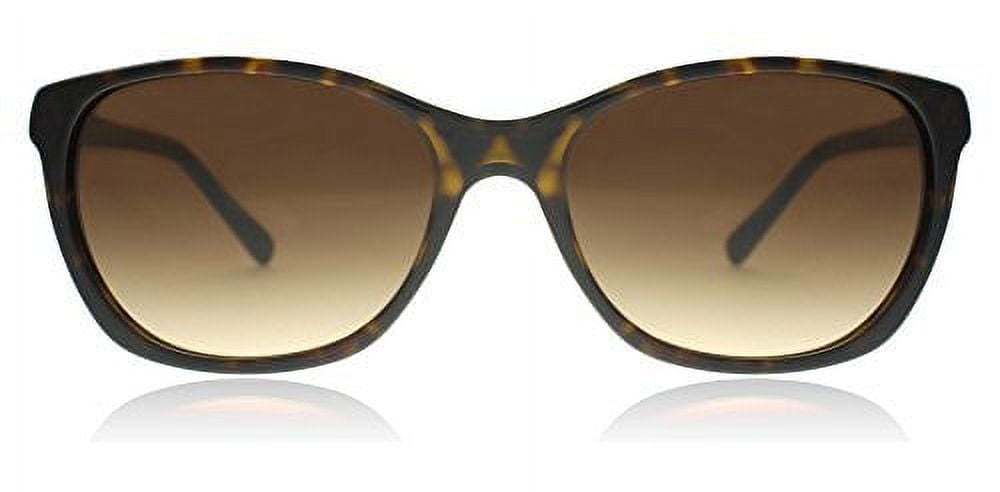DKNY Women's Plastic Woman Square Sunglasses, Dark Tortoise, 56 mm