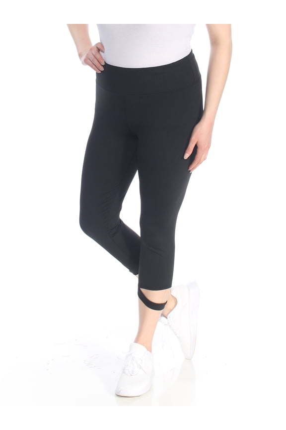 $69 Womens New 1075 Black Active Wear Leggings XL B+B