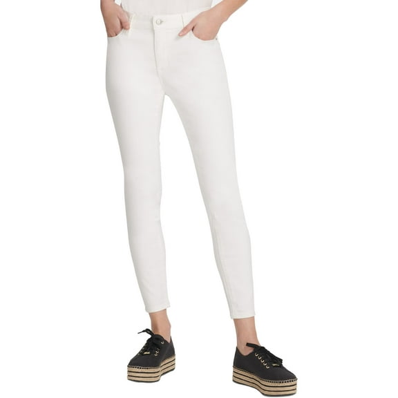 DKNY Womens Foundations Denim Medium Wash Skinny Jeans