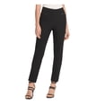 thumbnail image 1 of DKNY $79 Womens New Black Straight leg Wear To Work Pants 8 B+B, 1 of 4