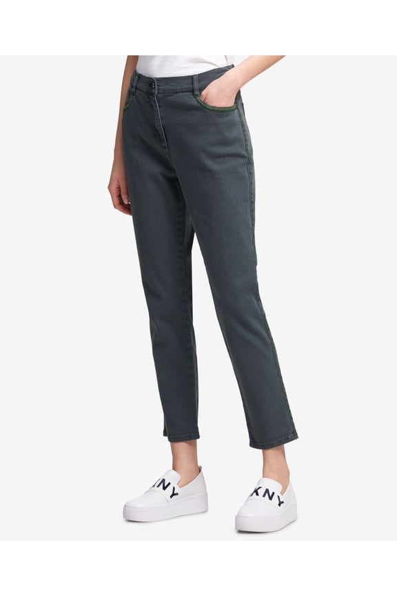 $99 Womens New 1214 Green Skinny Casual Jeans 31 WAIST B+B