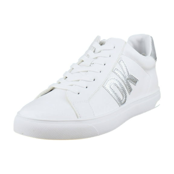 DKNY Abeni Women's Fashion Sneakers White/Silver Size 8.5 M