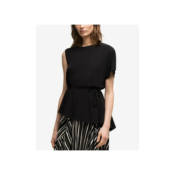 DKNY Asymmetrical Top Black L