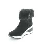DKNY Baxter-Wedge Booti Women's Boots Black/White Size 7.5 M