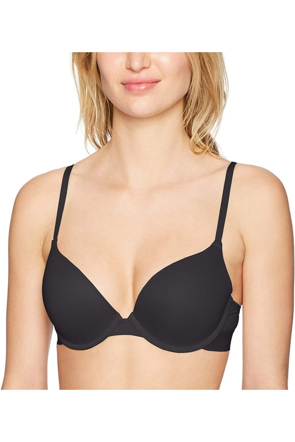 Black Classic Cotton Custom Lift Bra, US 34A, UK 34A, NWOT