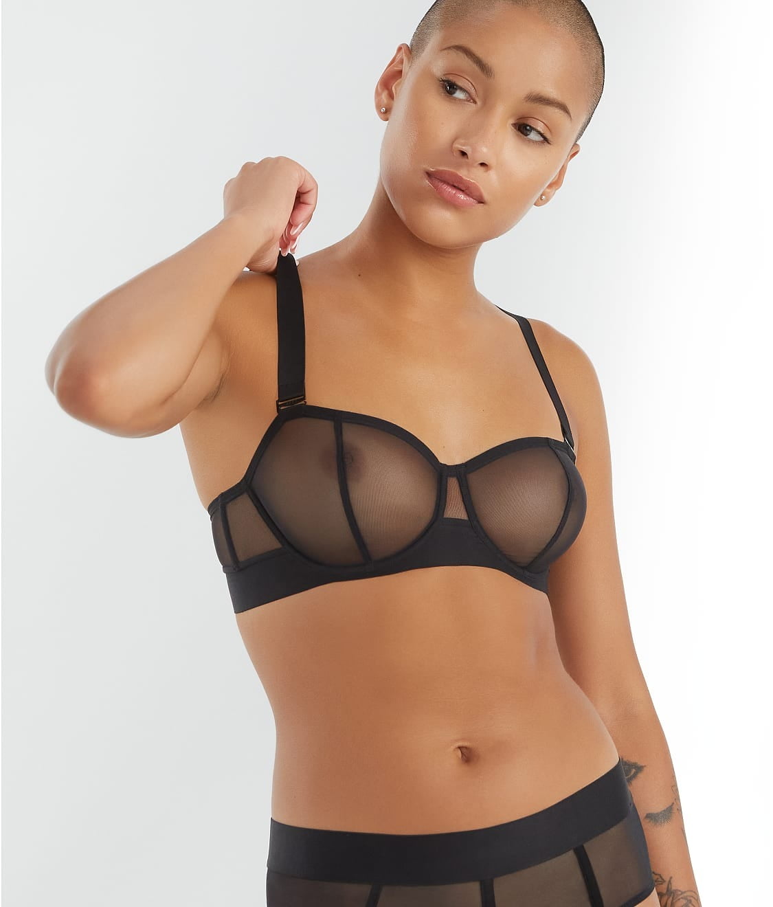 DKNY Black Sheers Convertible Strapless Bra, US 32DD, UK 32DD, NWOT