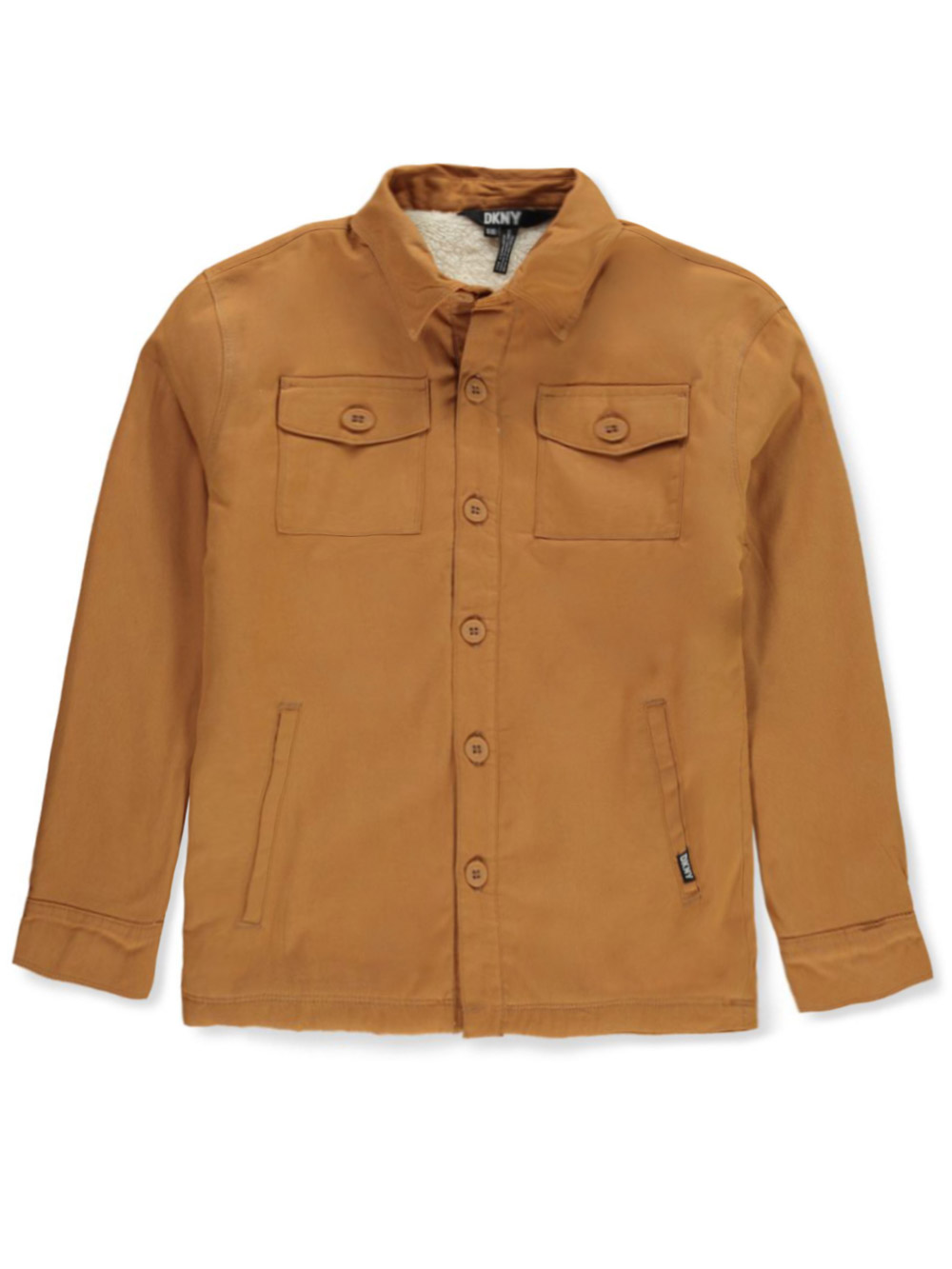 DKNY Boys' Sherpa Canvas Shirts meerkat, 14 16 (Big Boys)