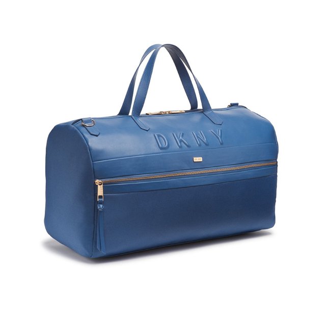 DKNY COLONIAL BLUE Trademark Duffel Travel Bag O/S