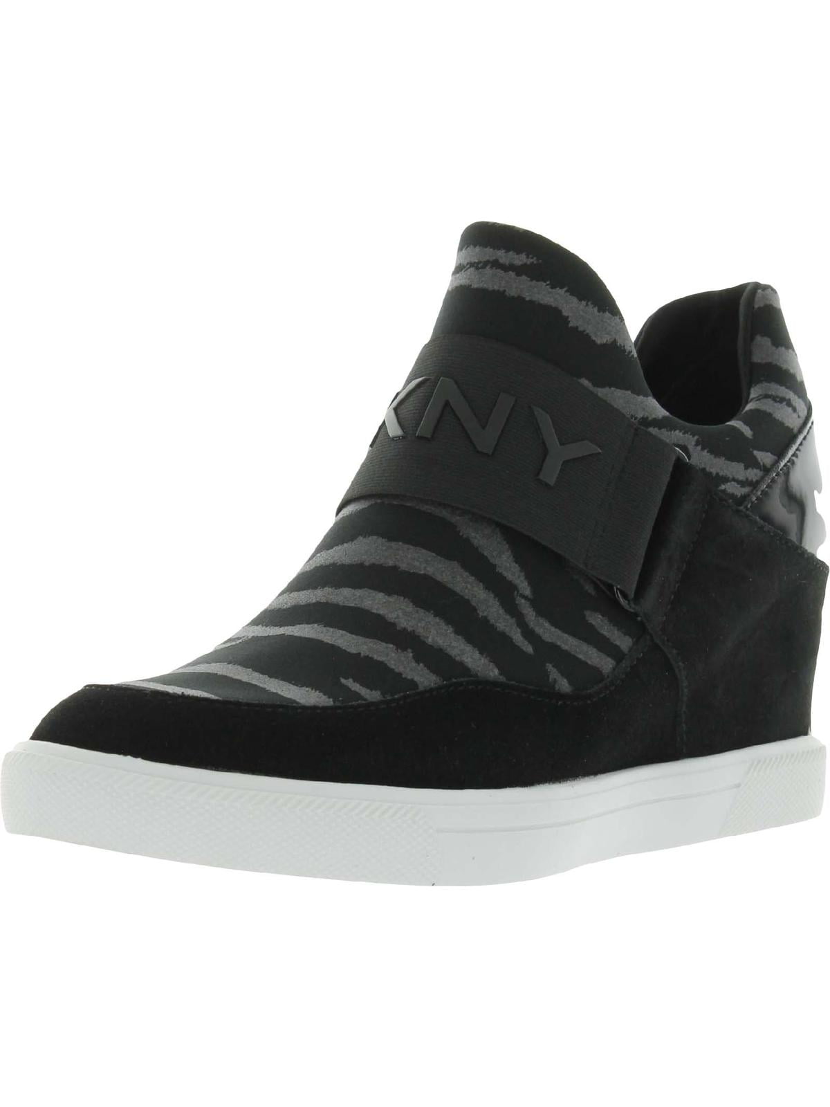 DKNY Cosmos Wedge Sneaker Women s Fashion Sneakers Black Size 6 M