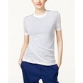 thumbnail image 1 of DKNY Cotton Ruched Sweater Cadet M, 1 of 2