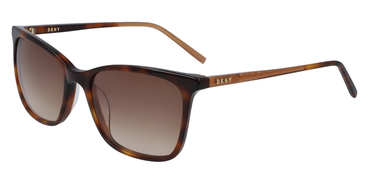 DKNY DK 500S Plastic Womens Rectangle Sunglasses Soft Tortoise 54mm Adult