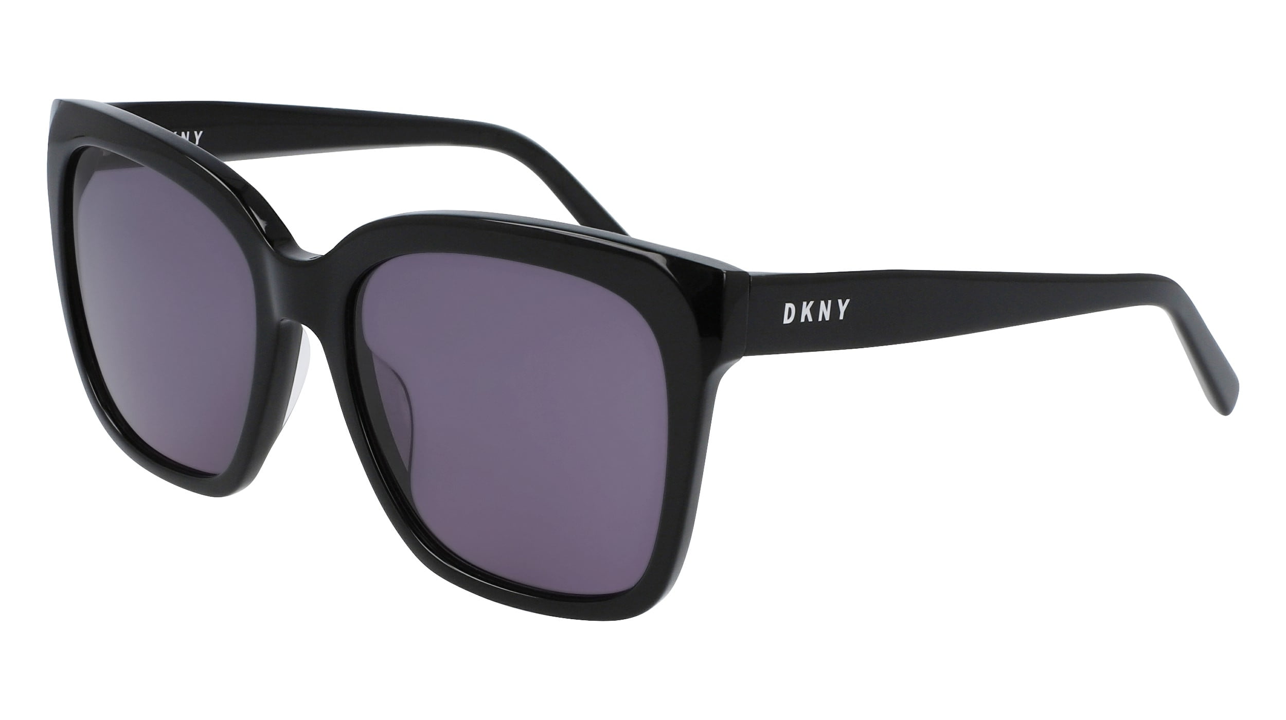 DKNY DK 534S Plastic Womens Square Sunglasses Black 56mm Adult