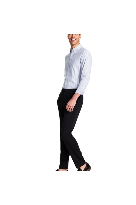 Mens Plain Dress Pants Slacks, Black, 31W x 31L