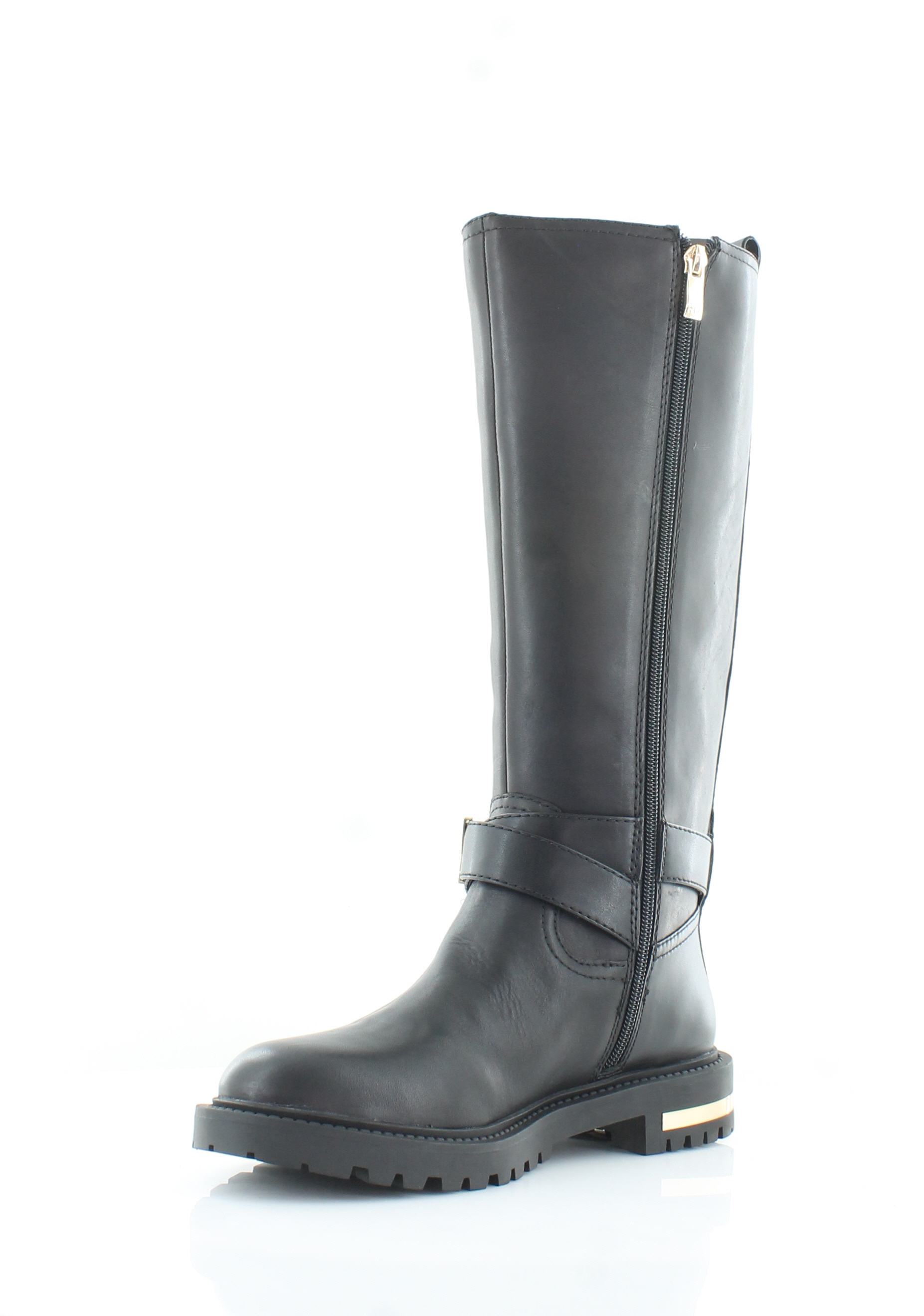 DKNY DelanieMid Calf Boot Women's Boots Smooth Black Size 7 M