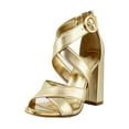 thumbnail image 1 of DKNY Emelen Women's Heels Gold Size 6 M, 1 of 8