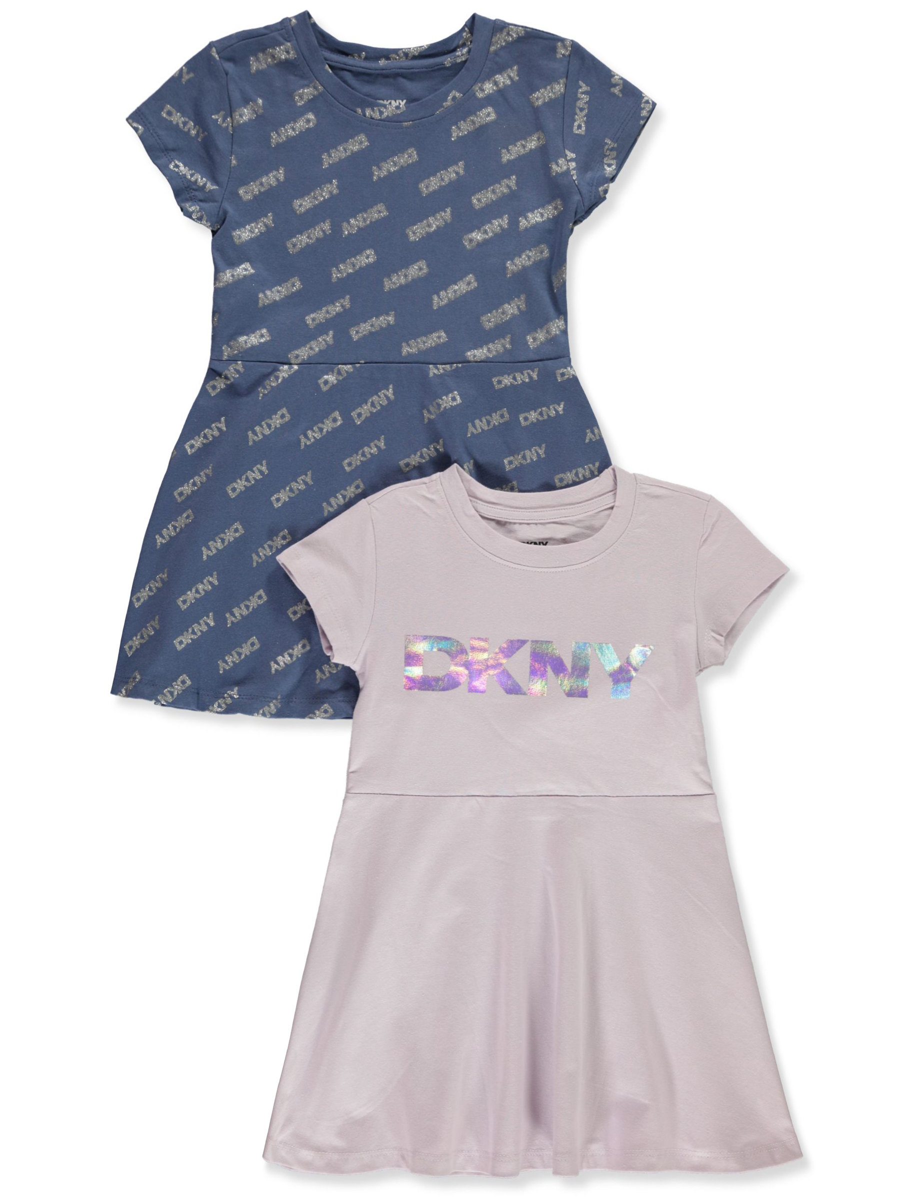 DKNY Girls' 2-Pack Dresses - lavender, 3t (Toddler)