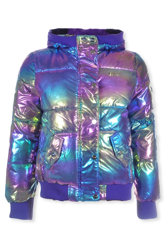 Girls' Cire Puffer Jacket Color: purple Size: 10 - 12