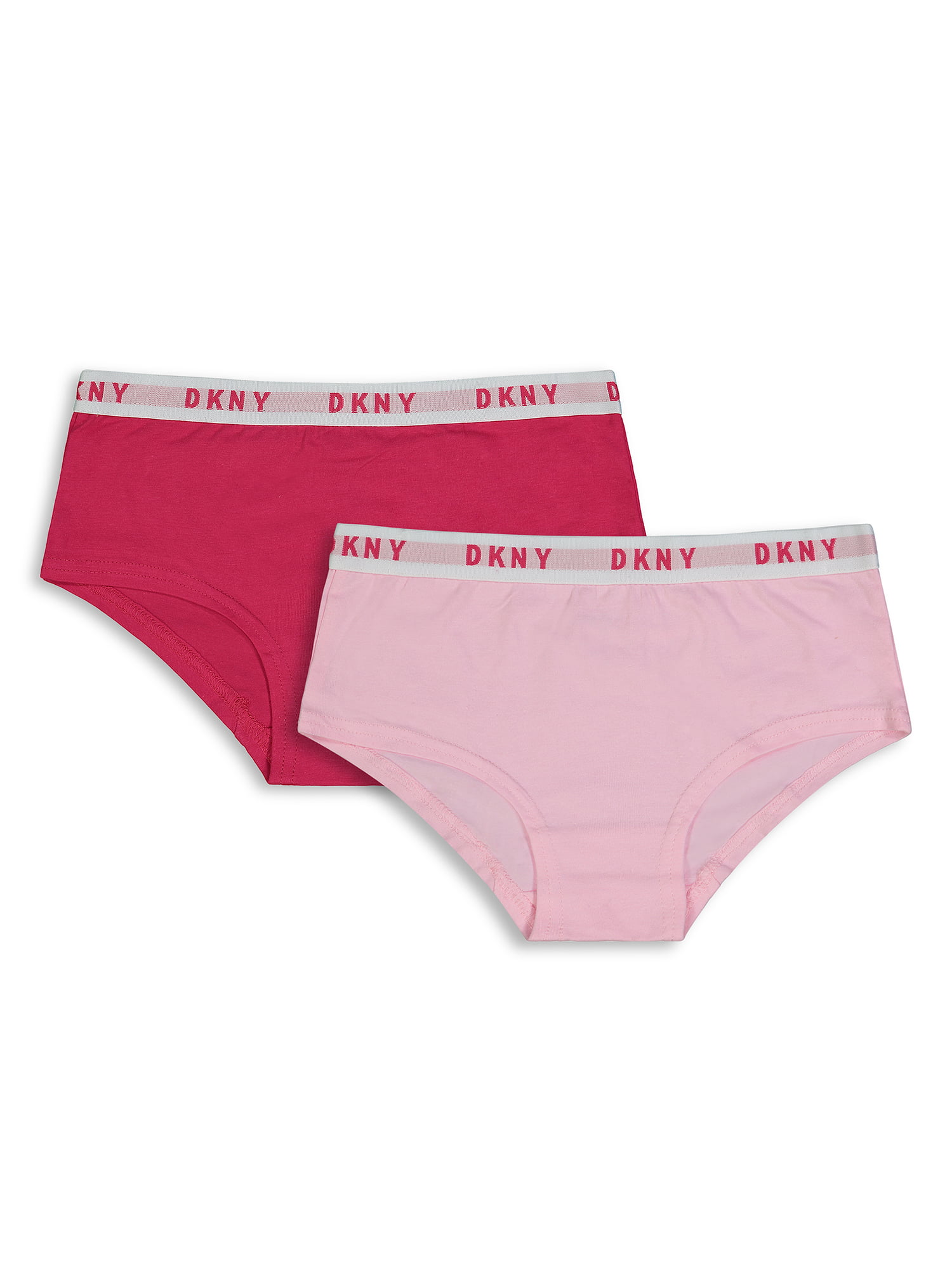 DKNY Girls Underwear, 2 Pack Boy Short Panties Sizes S - L 