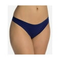 thumbnail image 1 of DKNY Intimates Blue Cotton Blend Solid Everyday Thong Size: M, 1 of 3
